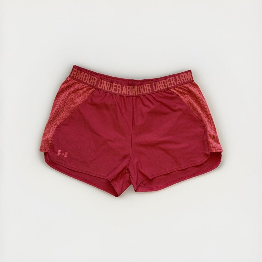 Under Armour Athletic Women's Running Shorts Heat Gear - Raspberry Large